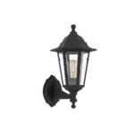 aplique exterior eglo olgiata e27 ip44 negro