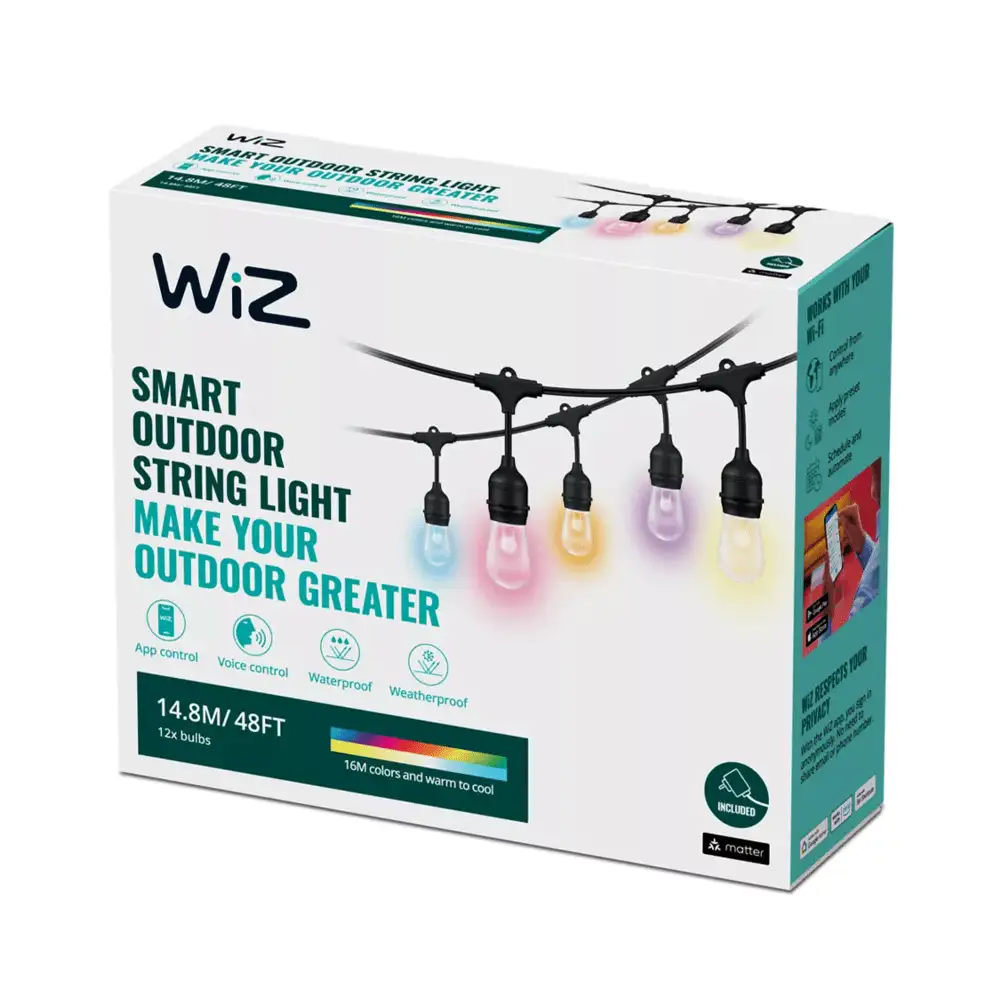 guirnalda exterior philips wiz 12 luces rgb 2700k 5000k tiendasdeco 3