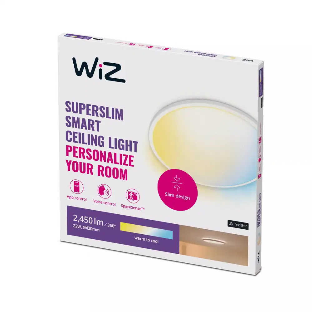 plafon de techo philips wiz superslim led 22w blanco 2700k 6500k tiendasdeco 3