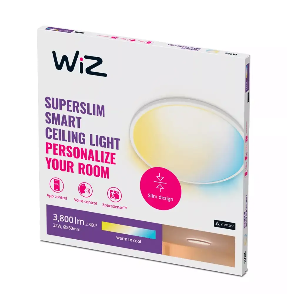plafon de techo philips wiz superslim led 32w blanco 2700k 6500k tiendasdeco 3