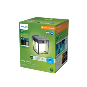 Aplique Blaise LED 1×1,5W 3000K Solar con Sensor Ultra Eficiente Antracita IP44 – Philips - Imagen 3