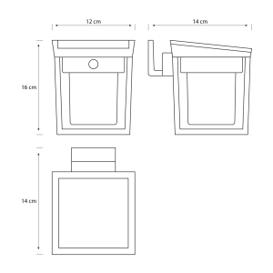 Aplique Blaise LED 1×1,5W 3000K Solar con Sensor Ultra Eficiente Antracita IP44 – Philips - Imagen 4