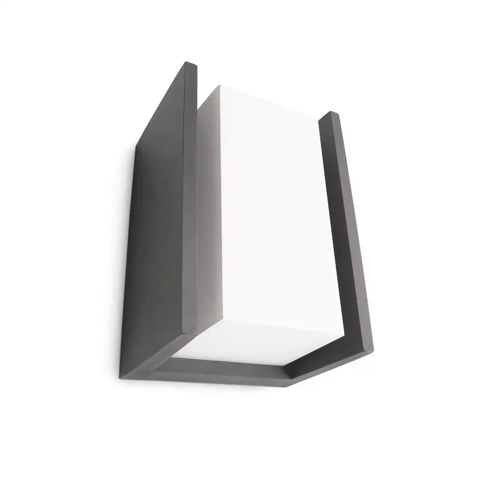 Aplique exterior Philips Bridge antracita IP44 vista lateral