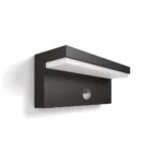 tiendas deco aplique bustan led 1 x 3 8w 2700k ultra eficiente con sensor antracita ip44 philips 1