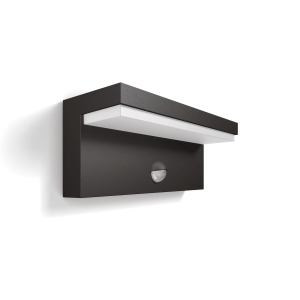 Aplique Bustan LED 1×3,8W 2700K Ultra Eficiente con Sensor Antracita IP44 – Philips - Imagen 1