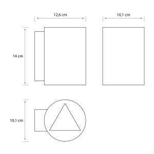 Aplique Buxus LED 2×4,5W 2700K Níquel IP44 – Philips - Imagen 4