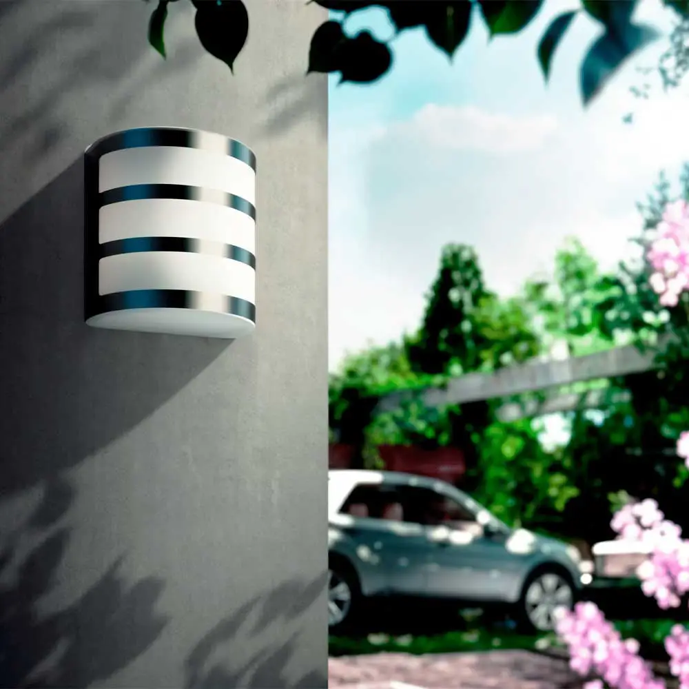 tiendas deco aplique calgary led 1 x 3w 2700k niquel ip44 philips 5