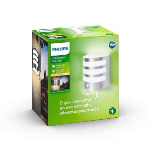 Aplique Calgary LED 1×3,5W 2700K con Sensor Níquel IP44 – Philips - Imagen 3