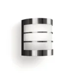 Aplique exterior Philips Calgary níquel IP44 sin bombilla vista frontal