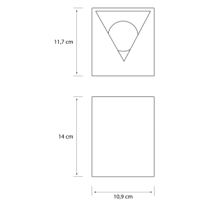 Aplique Cistus LED 2×4,5W 2700K Níquel IP44 – Philips - Imagen 4