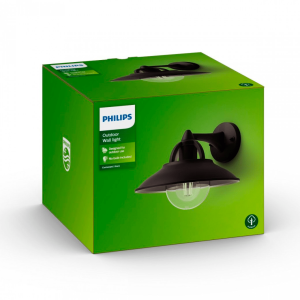 Aplique Cormorant Negro Sin Bombilla IP44 – Philips - Imagen 3