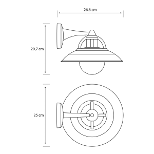 Aplique Cormorant Negro Sin Bombilla IP44 – Philips - Imagen 4