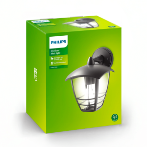 Aplique Creek Down Negro Sin Bombilla IP44 – Philips - Imagen 3