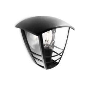 Aplique Creek Negro Sin Bombilla IP44 – Philips - Imagen 2