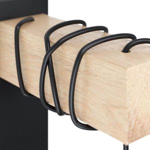 Aplique de Pared Colgante Vintage TOWNSHEND con Madera y Acero E27 IP20 – Eglo - Imagen 3