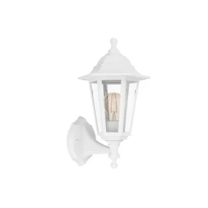 Aplique de Pared Exterior OLGIATA-E Blanco E27 IP44 para Jardín y Fachada – Eglo - Imagen 1