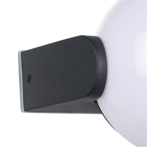 Aplique de Pared Exterior Rubio con Estructura de Aluminio y Esfera Blanca E27 IP64 – Eglo - Imagen 3