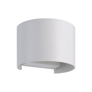 Aplique de Pared LED BARCAROLA-E Semicilíndrico Blanco 4000K 550 lm IP44 Exterior – Eglo - Imagen 1