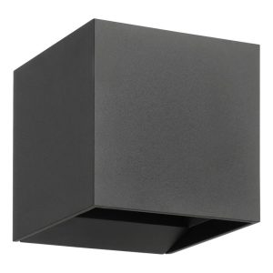 Aplique de Pared LED CALPINO 3 Antracita en Forma de Cubo 3000K IP54 – Eglo - Imagen 1