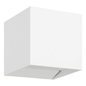 Aplique de Pared LED CALPINO 3 Blanco en Forma de Cubo 3000K IP54 – Eglo - Imagen 1