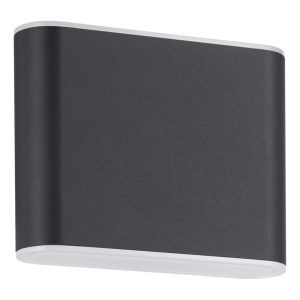 Aplique de Pared LED GRUTTI Alargado Antracita 115 mm 2,9W IP65 – Eglo - Imagen 1