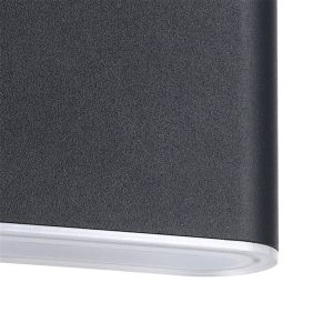 Aplique de Pared LED GRUTTI Alargado Antracita 115 mm 2,9W IP65 – Eglo - Imagen 4