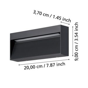 Aplique de Pared LED MARUGGIO Rectangular 4,8W IP65 – Eglo - Imagen 3