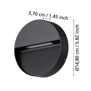 Aplique de Pared LED MARUGGIO Redondo 4,8W IP65 – Eglo - Imagen 4