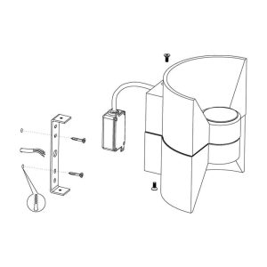 Aplique de Pared LED Redondo Decorativo con 2 GU10 Incluidas IP44 – Eglo - Imagen 3