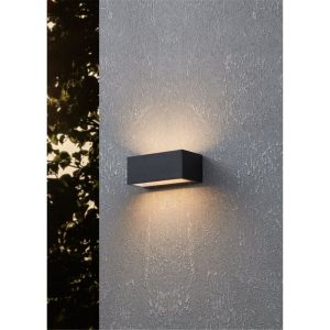 Aplique de Pared LED SPONGANO Horizontal Negro 2x5W IP65 – Eglo - Imagen 4