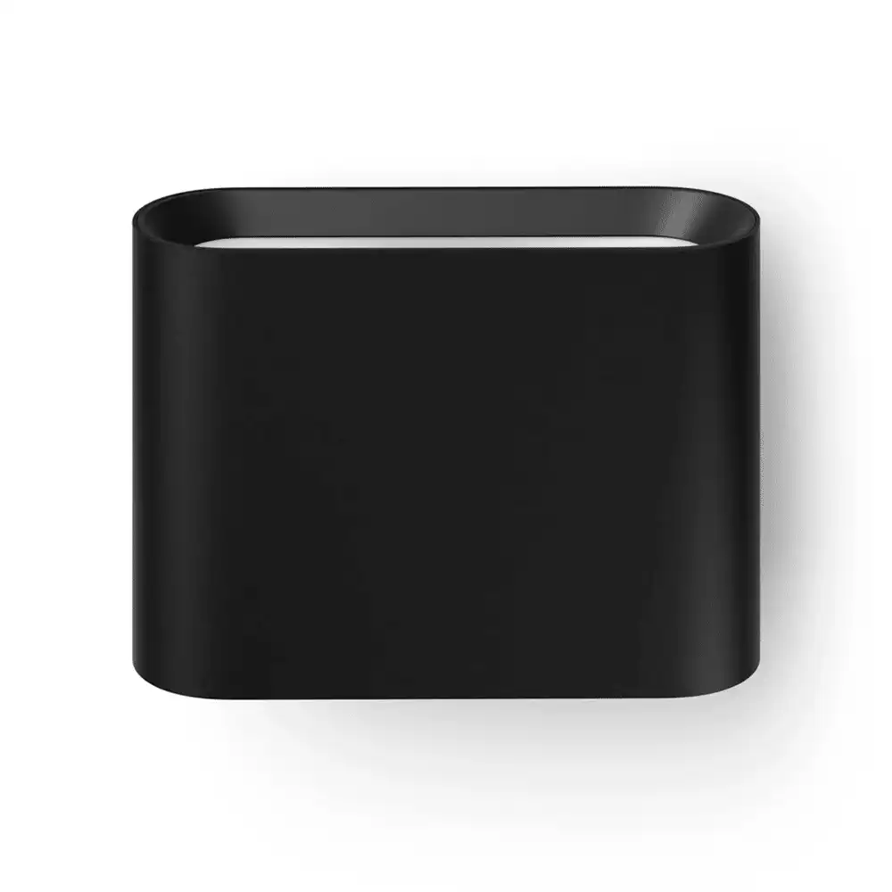 Aplique exterior Dymera Philips Hue negro vista superior detalle acabado.