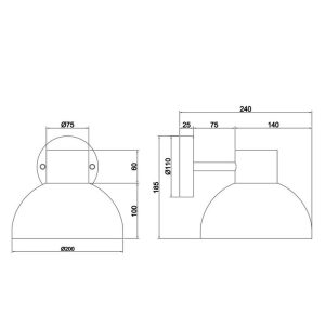 Aplique Exterior ELBE Antracita E27 10W IP44 Bombilla no Incluida - TRIO Lighting - Imagen 5