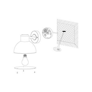 Aplique Exterior ENTRIMO Negro con Casquillo E27 IP44 – Eglo - Imagen 4