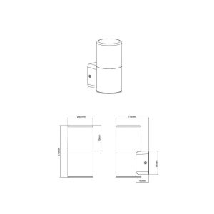 Aplique Exterior HOOSIC 17cm Óxido 1 Luz E27 IP44 - TRIO Lighting - Imagen 3