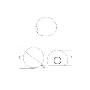 Aplique Exterior LED AVISIO 2W 2 Luces 250lm 3000K IP54 Negro - TRIO Lighting - Imagen 3