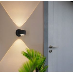 Aplique Exterior LED Circular TREVIOLO 3000K 460 lm con Vidrio Claro – Eglo - Imagen 2