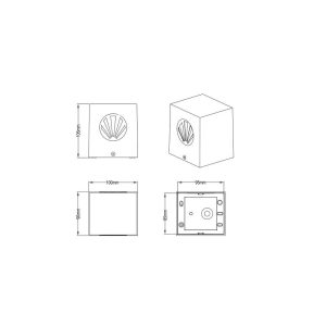 Aplique exterior LED CORDOBA Negro 2W 200lm 3000K IP44 - TRIO Lighting - Imagen 3