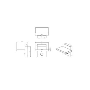 Aplique Exterior LED HORTON con Sensor 8W 1000lm 3000K IP54 - TRIO Lighting - Imagen 5