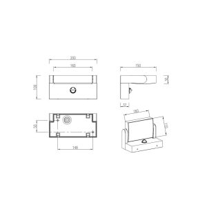 Aplique Exterior LED KANSAS con Sensor 10W 1000lm 3000K IP54 - TRIO Lighting - Imagen 5