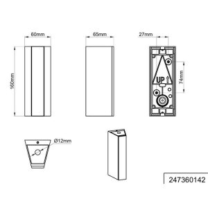 Aplique Exterior LED MARNE 16cm 5.5W 600lm 3000K IP44 Antracita - TRIO Lighting - Imagen 5