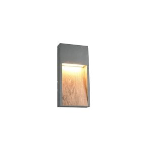 Aplique exterior LED SALMON 11W 1200lm 3000K IP44 Efecto Madera - TRIO Lighting - Imagen 1