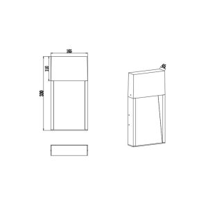 Aplique exterior LED SALMON 11W 1200lm 3000K IP44 Efecto Madera - TRIO Lighting - Imagen 5