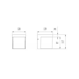 Aplique Exterior LED YANGTZE Antracita 4.5W 400lm 3000K IP54 - TRIO Lighting - Imagen 3