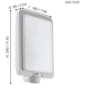 Aplique Exterior MUSSOTTO con Sensor de Movimiento y Casquillo E27 – Eglo - Imagen 3