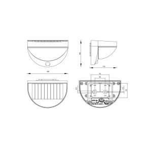 Aplique Exterior Solar Cobre con Sensor Recargable USB-C 4000K IP44 - TRIO Lighting - Imagen 5