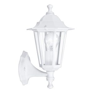 Aplique Exterior Tipo Farol LATERNA 5 Blanco con Emisión Superior E27 IP44 – Eglo - Imagen 1