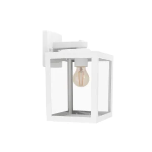 Aplique Exterior Tipo Farol OLGIATA-E Blanco E27 IP44 para Pared – Eglo - Imagen 1