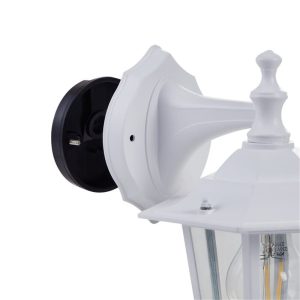 Aplique Exterior Tipo Farol Suspendido LATERNA 5 Blanco con Emisión Inferior E27 IP44 – Eglo - Imagen 3