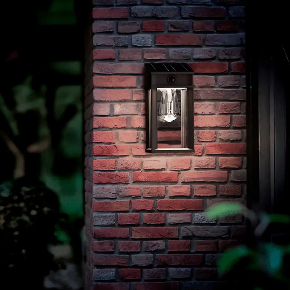 tiendas deco aplique geri c led 1 x 32w 4000k solar con sensor ultra eficiente negro ip44 philips 5