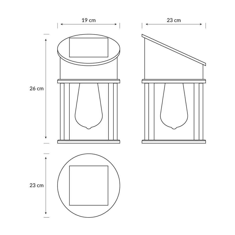 tiendas deco aplique geri r led 1 x 32w 4000k solar con sensor ultra eficiente negro ip44 philips 4